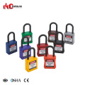 chinese electric insulation colourful abs master key security safety square padlock